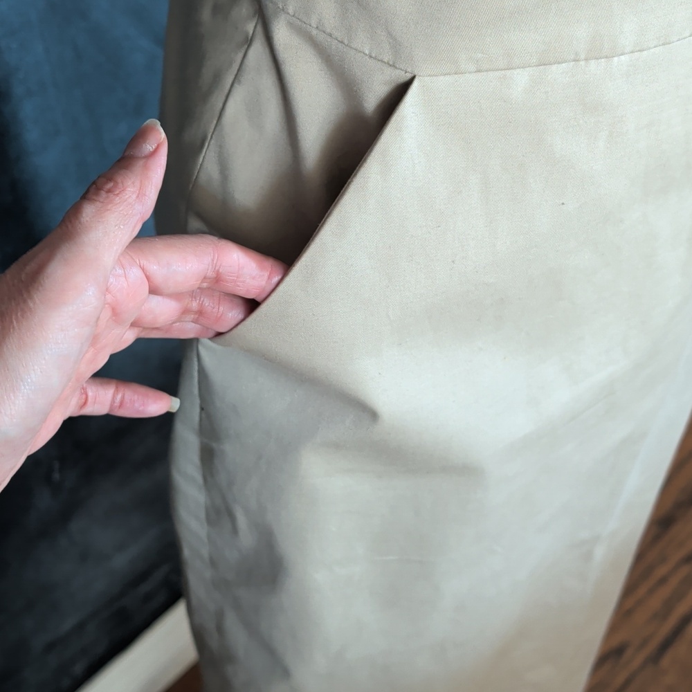 Stretch Khaki Neutral Basic Minimalist Office Car… - image 2